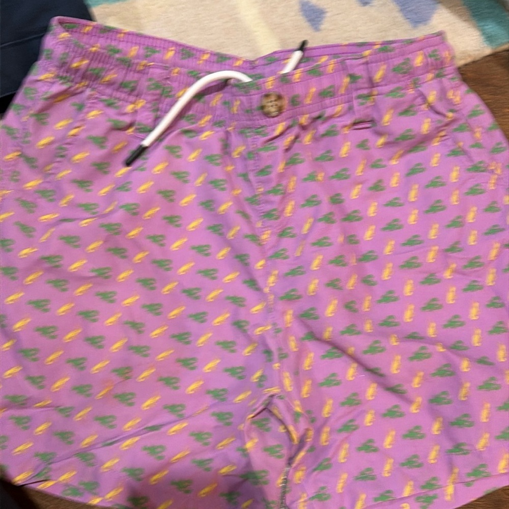 Properly Tied Mardi Gras shorts size youth medium